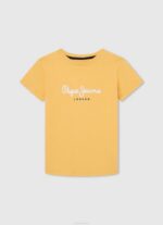 calabaza naranja playera con logo en el bolsillo delantero Pepe Jeans 06X41638 chico - Imagen 4