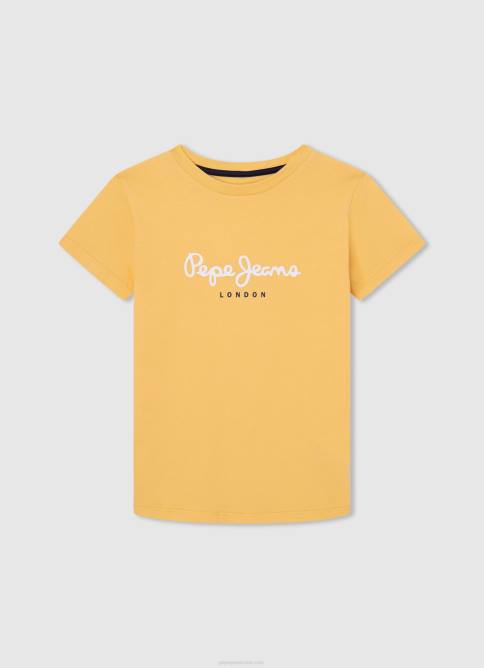 calabaza naranja playera con logo en el bolsillo delantero Pepe Jeans 06X41638 chico - Imagen 4
