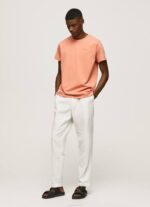 calabaza naranja playera con logo estampado Pepe Jeans 06X4944 hombres