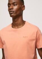 calabaza naranja playera con logo estampado Pepe Jeans 06X4944 hombres - Imagen 3