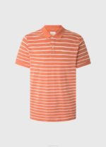 calabaza naranja playera tipo polo con estampado de rayas Pepe Jeans 06X41091 hombres