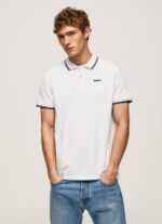 calabaza naranja playera tipo polo con estampado de rayas Pepe Jeans 06X41091 hombres - Imagen 3