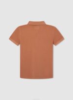 calabaza naranja polo de piqué con logo bordado Pepe Jeans 06X41657 chico - Imagen 2