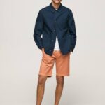 calabaza naranja shorts chinos de algodón Pepe Jeans 06X41132 hombres