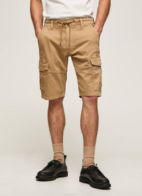 camello pantalones cortos de carga de Jared Pepe Jeans 06X41114 hombres - Imagen 2