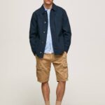 camello pantalones cortos de carga de Jared Pepe Jeans 06X41114 hombres