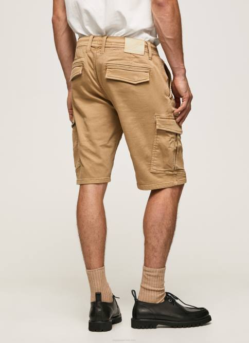 camello pantalones cortos de carga de Jared Pepe Jeans 06X41114 hombres - Imagen 4