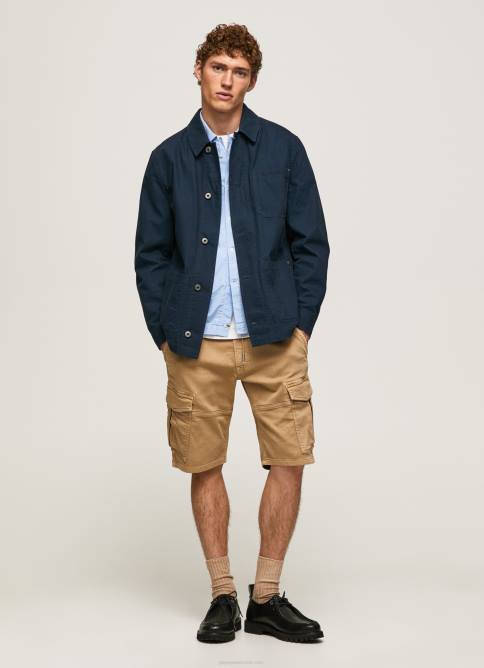 camello pantalones cortos de carga de Jared Pepe Jeans 06X41114 hombres - Imagen 1
