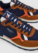 coñac zapatillas retro brit man studio Pepe Jeans 06X41176 hombres - Imagen 5
