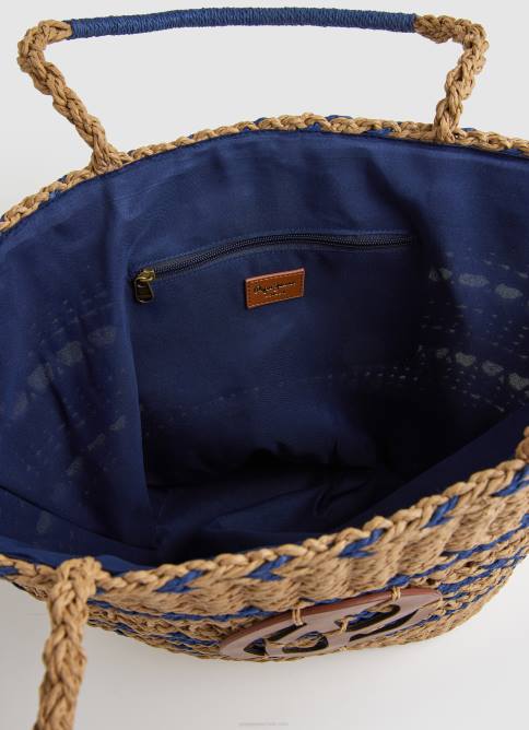 dulwich bolsa de canasta de paja tejida Pepe Jeans 06X4743 mujer - Imagen 3