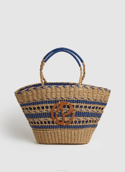 dulwich bolsa de canasta de paja tejida Pepe Jeans 06X4743 mujer - Imagen 1