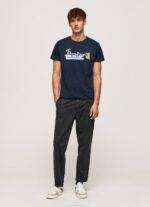 dulwich camiseta de algodón con logo de pinceles Pepe Jeans 06X4932 hombres - Imagen 2