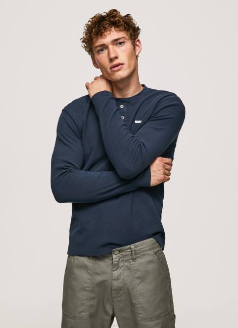dulwich_camiseta_de_punto_gofrado_pepe_jeans_06x4923_hombres.jpg dulwich camiseta de punto gofrado Pepe Jeans 06X4923 hombres - Imagen 1