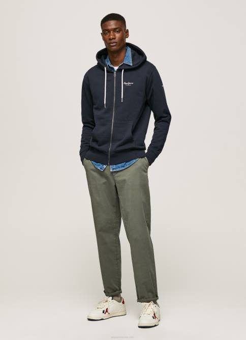 dulwich jersey con cremallera y logo estampado Pepe Jeans 06X4905 hombres - Imagen 2