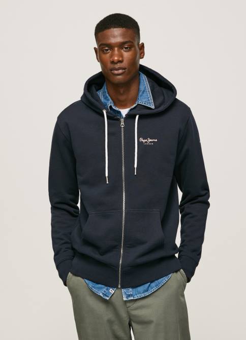 dulwich jersey con cremallera y logo estampado Pepe Jeans 06X4905 hombres - Imagen 1