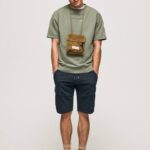 dulwich pantalones cortos de carga de Jared Pepe Jeans 06X41112 hombres