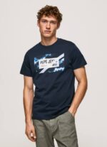 dulwich playera con estampado de bandera Pepe Jeans 06X4956 hombres