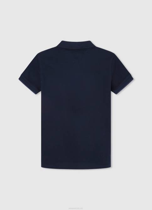 dulwich polo de piqué con logo bordado Pepe Jeans 06X41673 chico - Imagen 2