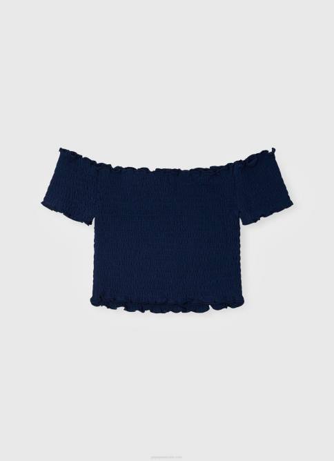 dulwich top fruncido de manga corta Pepe Jeans 06X41425 chica - Imagen 2