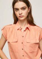 durazno camisa utilitaria de manga corta Pepe Jeans 06X4340 mujer - Imagen 3