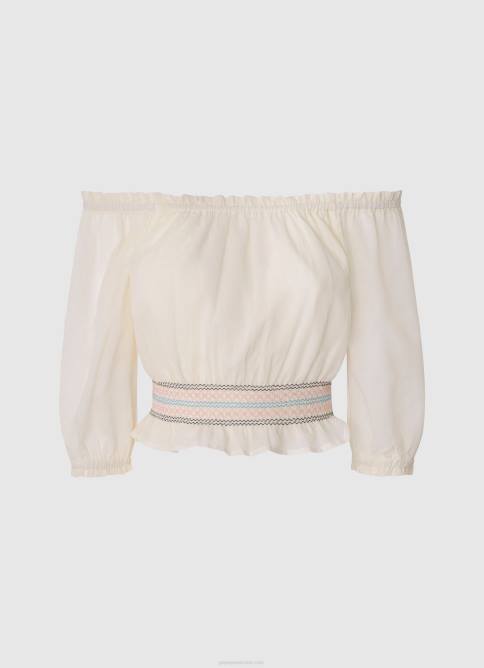 durazno playera con manga sisa floral Pepe Jeans 06X41435 chica - Imagen 3