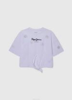 durazno playera con manga sisa y diseño colour block Pepe Jeans 06X41476 chica - Imagen 3