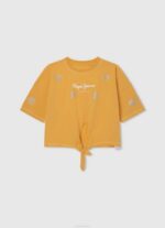 durazno playera con manga sisa y diseño colour block Pepe Jeans 06X41476 chica - Imagen 4