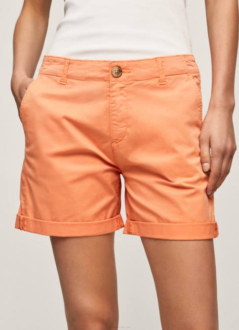 durazno shorts chinos de corte regular Pepe Jeans 06X4522 mujer - Imagen 3