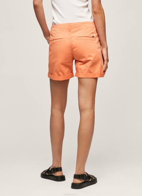 durazno shorts chinos de corte regular Pepe Jeans 06X4522 mujer - Imagen 4
