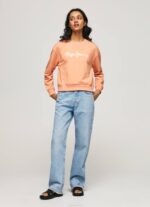 durazno suéter con logo estampado Pepe Jeans 06X4274 mujer