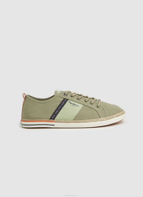 ejercito_zapatillas_blucher_de_lona_pepe_jeans_06x41215_hombres.jpg ejército zapatillas blucher de lona Pepe Jeans 06X41215 hombres - Imagen 1