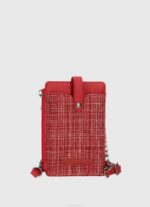 estudio rojo bolsa de móvil a cuadros Pepe Jeans 06X4728 mujer