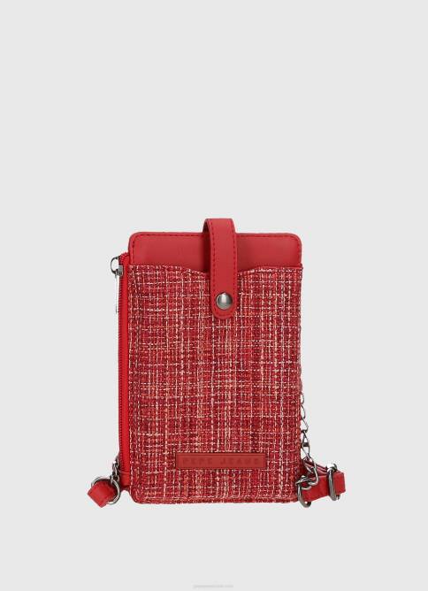 estudio rojo bolsa de móvil a cuadros Pepe Jeans 06X4728 mujer - Imagen 1