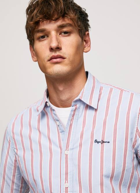 estudio rojo camisa lister fil-a-fil slim fit Pepe Jeans 06X41065 hombres - Imagen 3