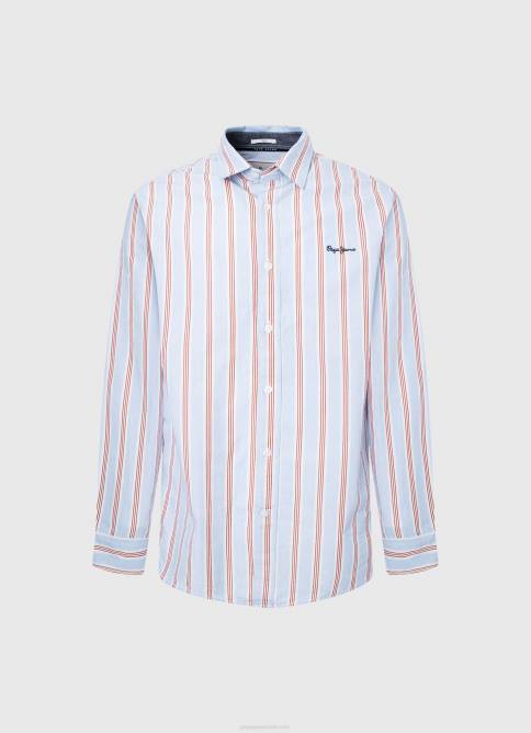 estudio rojo camisa lister fil-a-fil slim fit Pepe Jeans 06X41065 hombres - Imagen 5