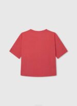 estudio rojo camiseta con estampado de amor Pepe Jeans 06X41444 chica - Imagen 2