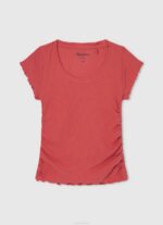 estudio rojo camiseta con estampado de amor Pepe Jeans 06X41444 chica - Imagen 4