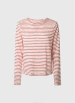 estudio rojo camiseta de manga larga a rayas Pepe Jeans 06X4395 mujer - Imagen 5