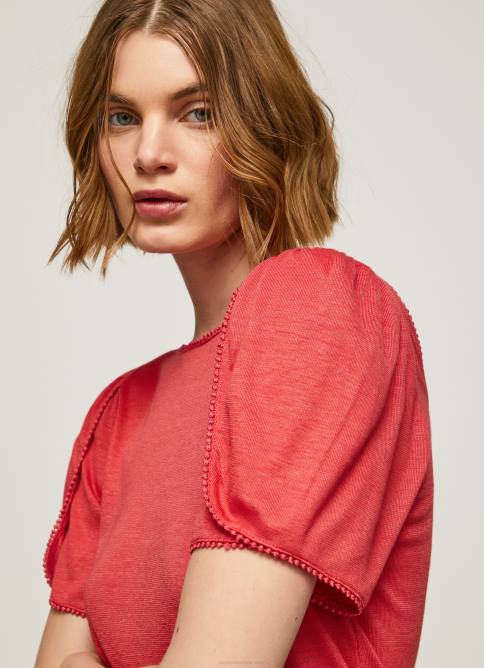 estudio_rojo_camiseta_jaspeada_con_cuello_barco_pepe_jeans_06x4435_mujer.jpg estudio rojo camiseta jaspeada con cuello barco Pepe Jeans 06X4435 mujer - Imagen 1
