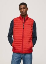 estudio rojo chaleco capitonado con cremallera Pepe Jeans 06X4843 hombres - Imagen 3