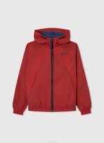 estudio rojo chaqueta cortavientos con capucha Pepe Jeans 06X41564 chico
