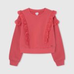 estudio rojo jersey de felpa de algodón Pepe Jeans 06X41403 chica
