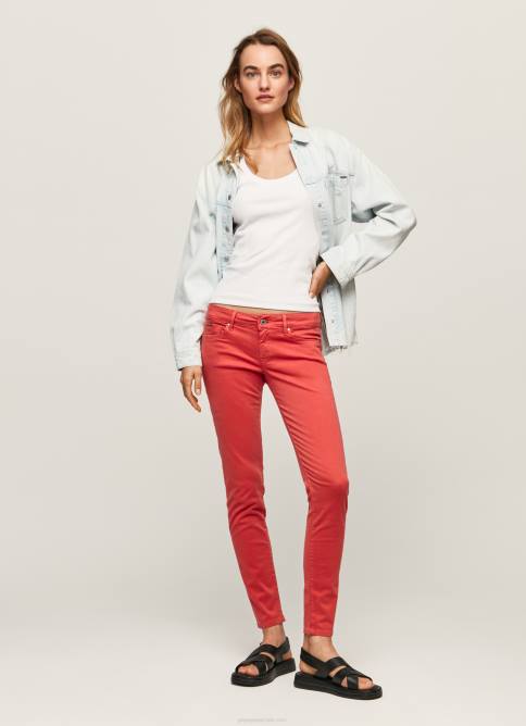 estudio_rojo_pantalones_pitillo_clasicos_pepe_jeans_06x4315_mujer.jpg estudio rojo pantalones pitillo clásicos Pepe Jeans 06X4315 mujer - Imagen 1