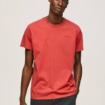 estudio rojo playera con logo estampado Pepe Jeans 06X4946 hombres