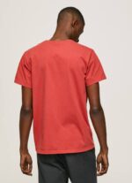 estudio rojo playera con logo estampado Pepe Jeans 06X4946 hombres - Imagen 4