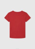 estudio rojo playera con logo vertical Pepe Jeans 06X41608 chico - Imagen 2