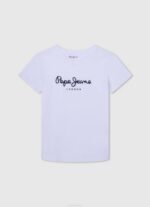 estudio rojo playera con logo vertical Pepe Jeans 06X41608 chico - Imagen 3