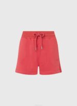 estudio rojo shorts de algodón con cintura ajustable Pepe Jeans 06X4516 mujer - Imagen 5