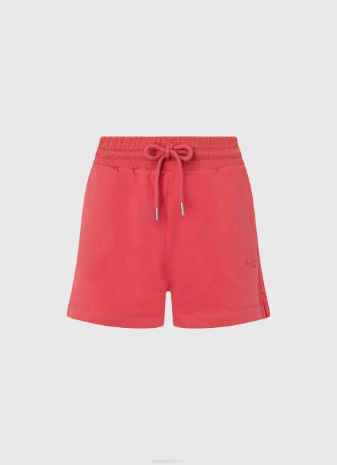 estudio rojo shorts de algodón con cintura ajustable Pepe Jeans 06X4516 mujer - Imagen 5