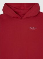 estudio rojo sudadera con capucha de algodón Pepe Jeans 06X41412 chica - Imagen 3